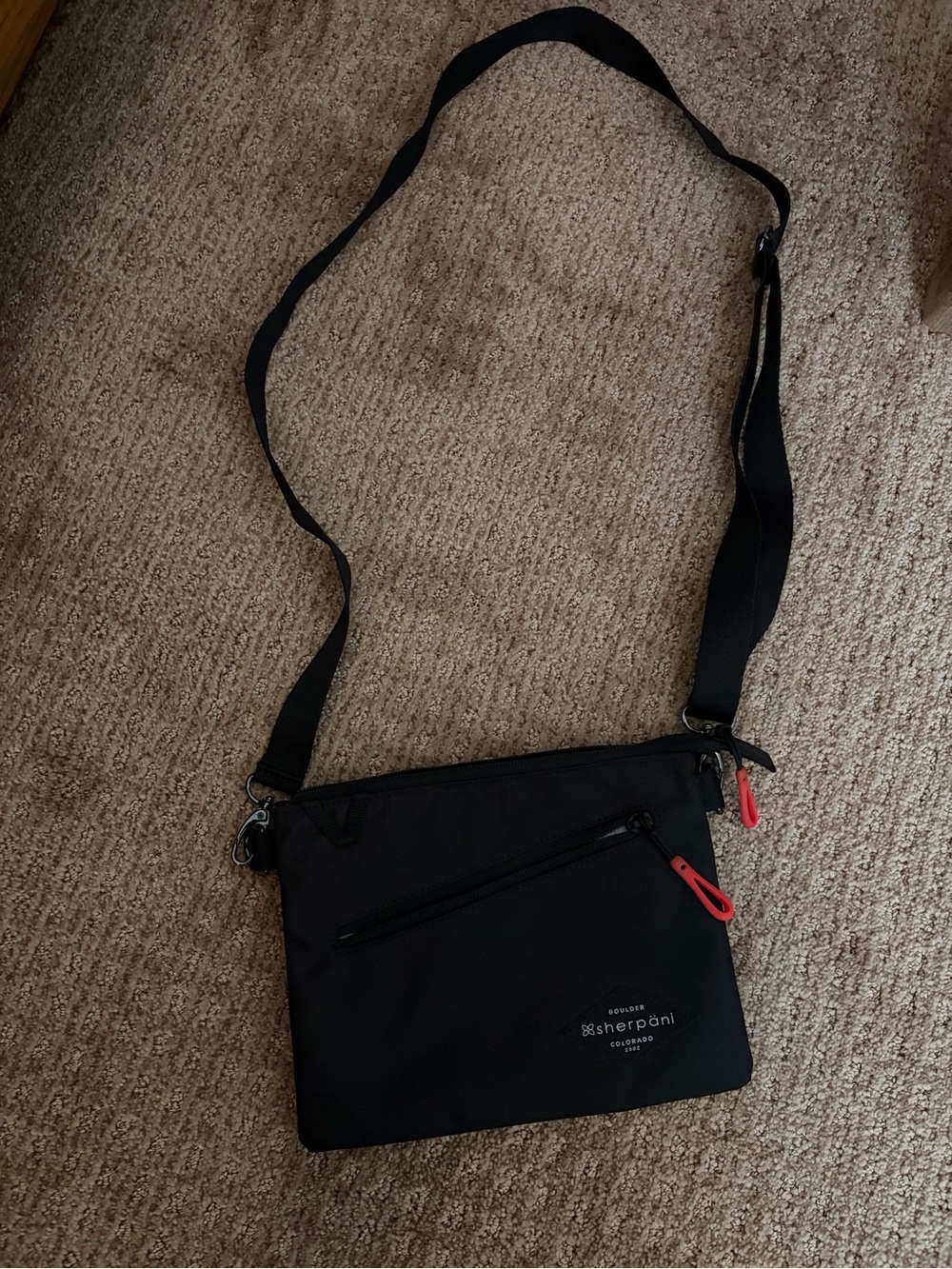 Sherpani Black Crossbody Bag for